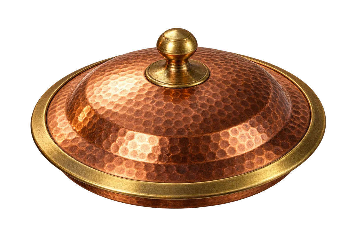Copper handi lid opening